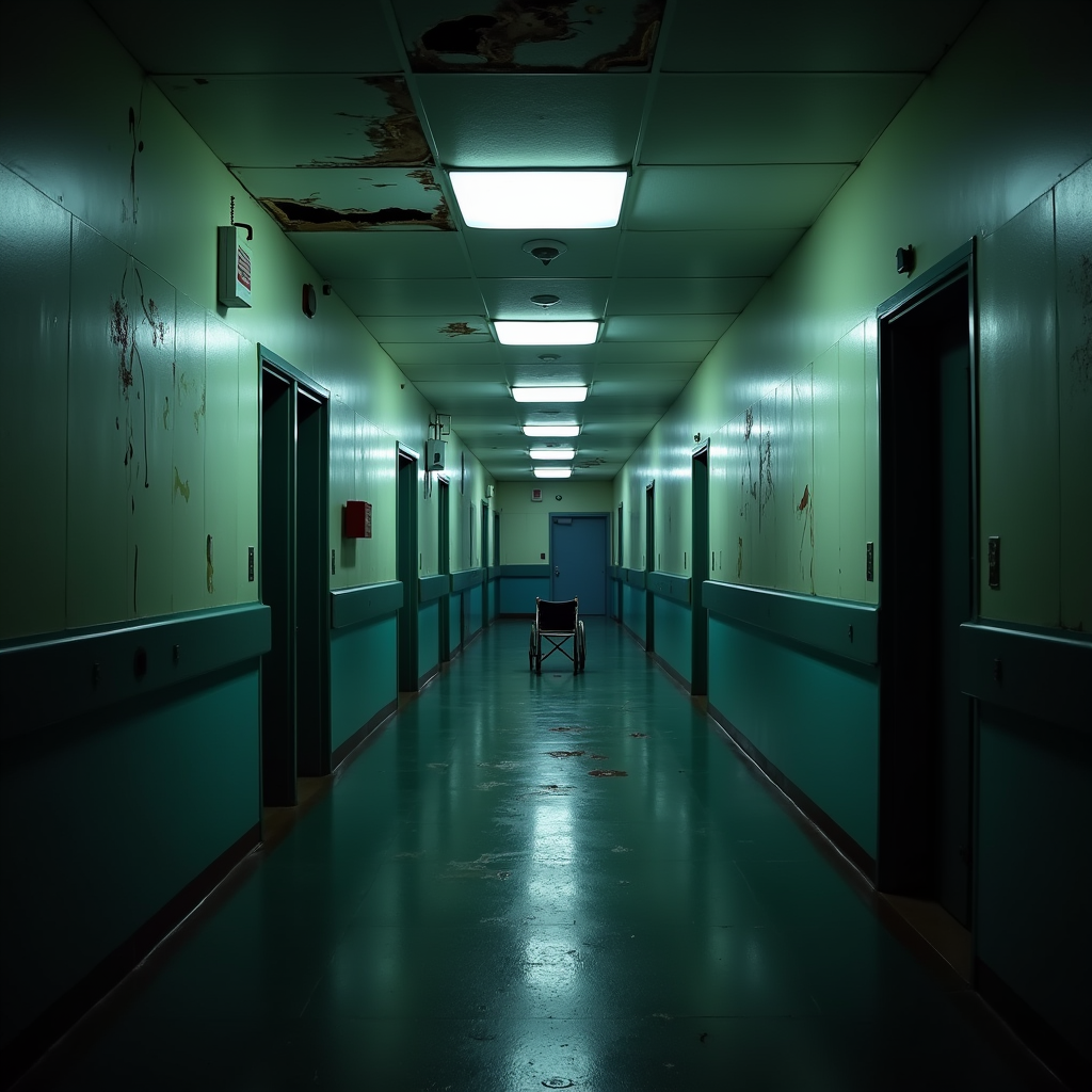 Abandoned Hospital Corridor