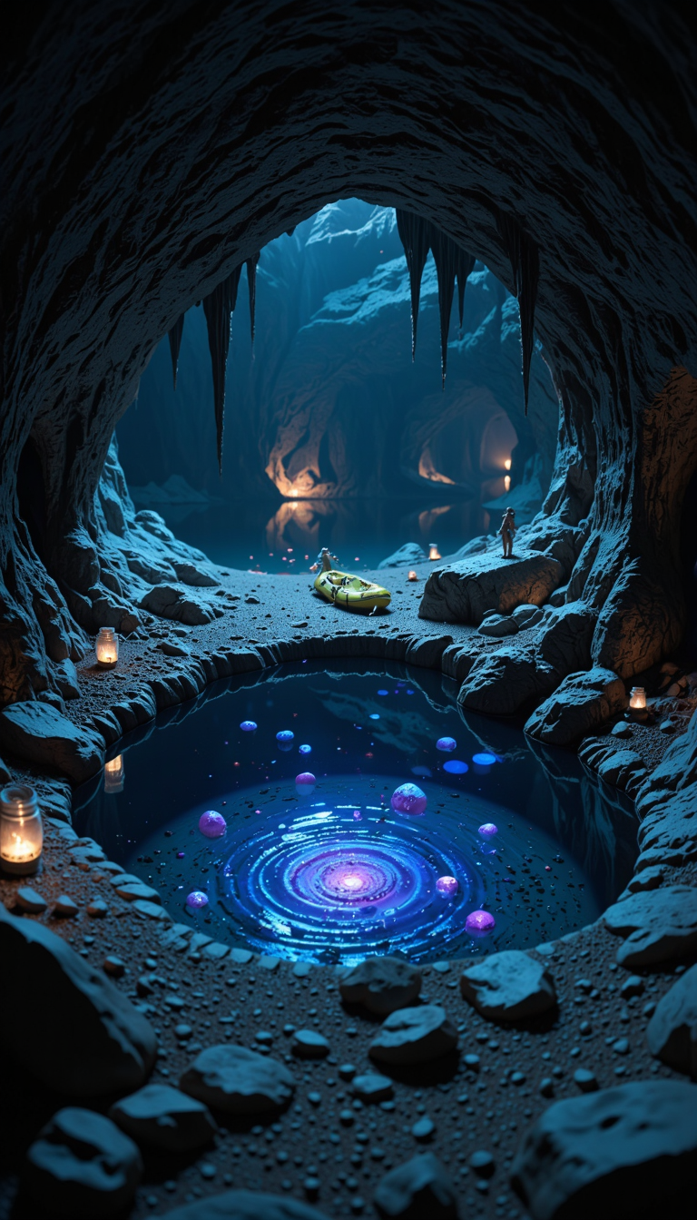 Bender Jibmix Tiltshift Bioluminescent Cave Pool