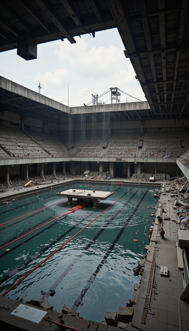 Bender Jibmix Tiltshift Brutalist Pool Demolition