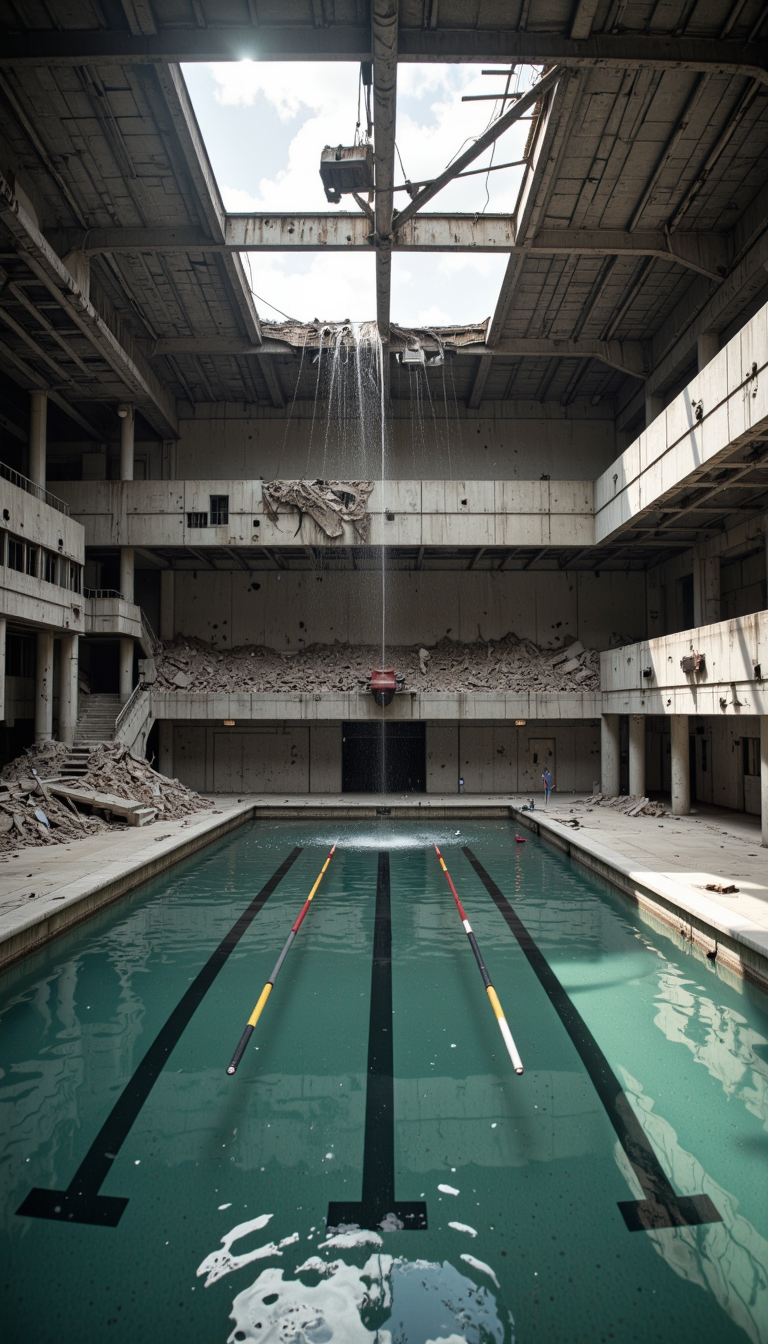 Bender Jibmix Tiltshift Brutalist Pool Demolition