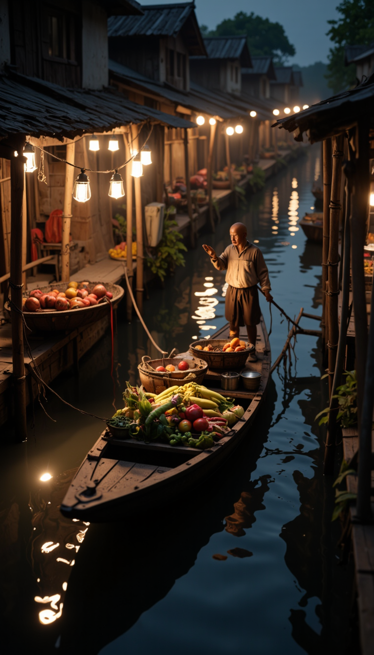 Bender Jibmix Tiltshift Floating Market Dusk