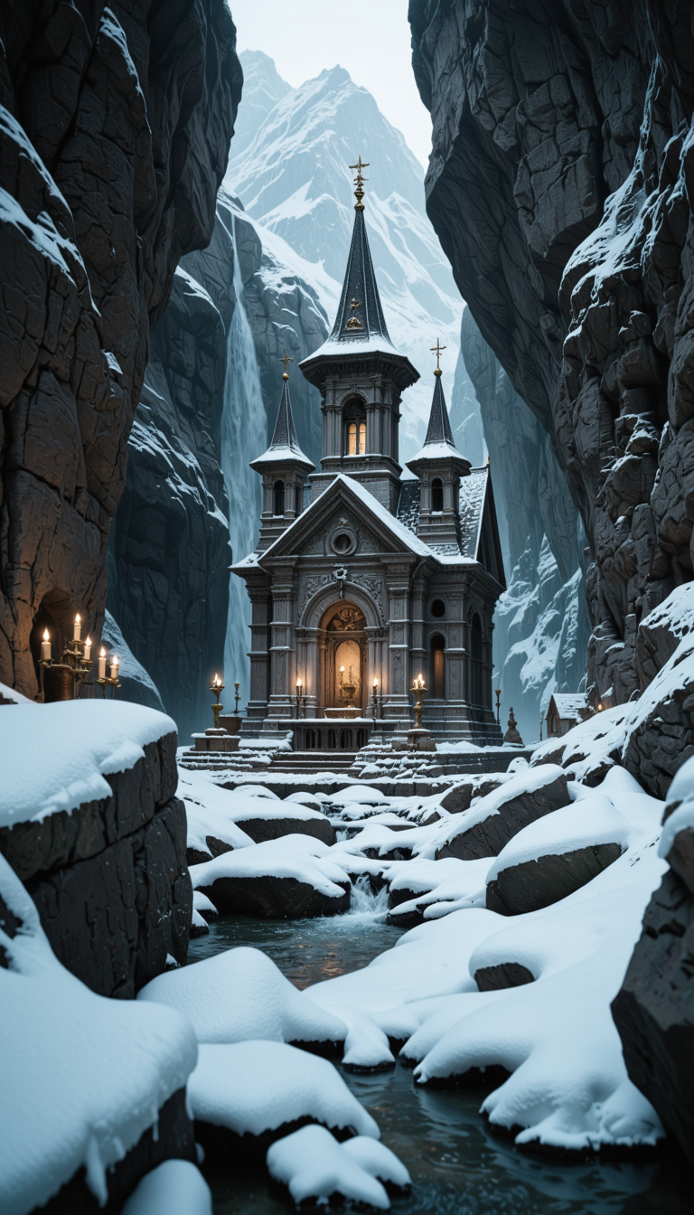 Bender Jibmix Tiltshift Frozen Waterfall Chapel