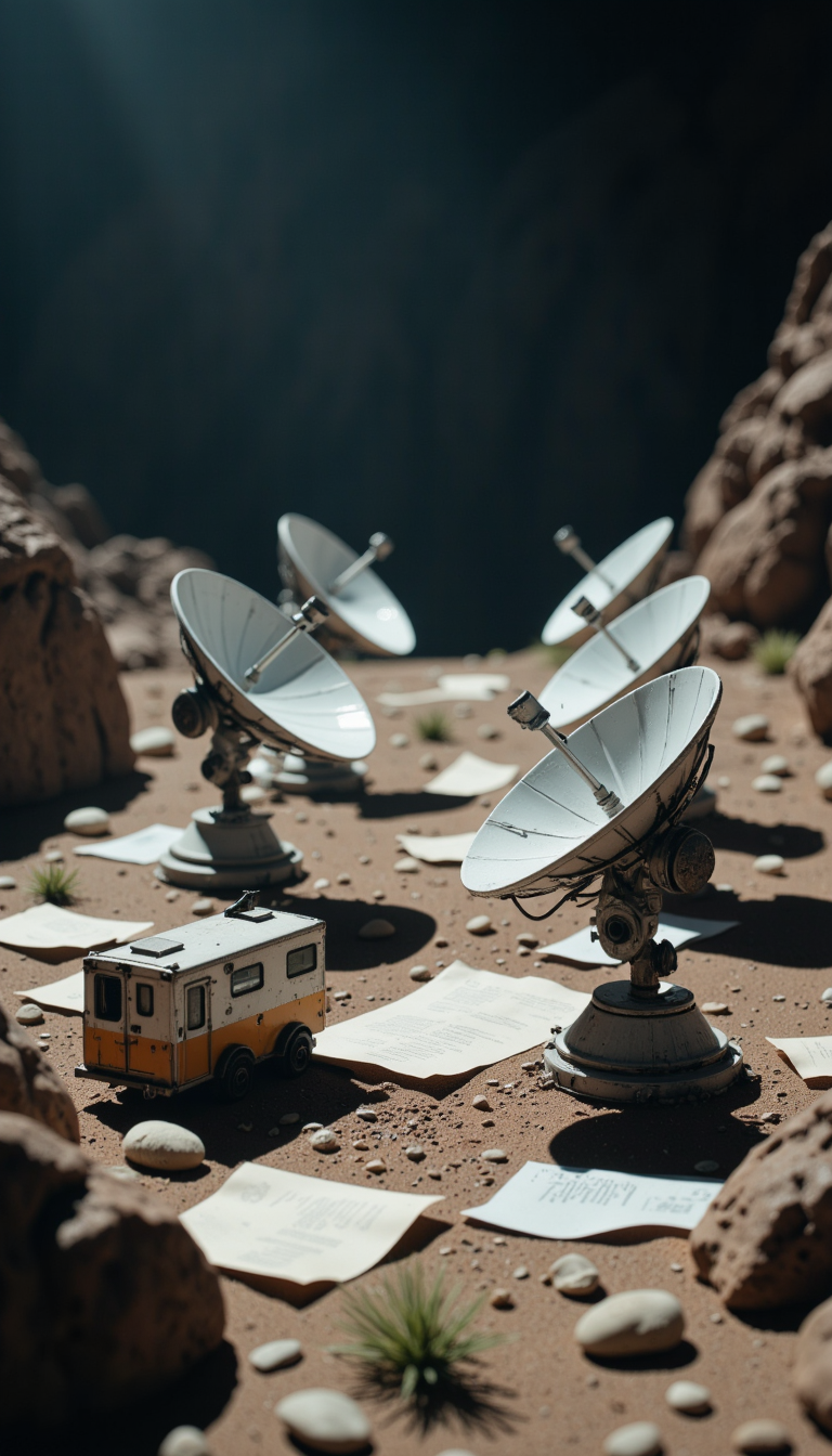 Bender Jibmix Tiltshift Radio Telescope Field