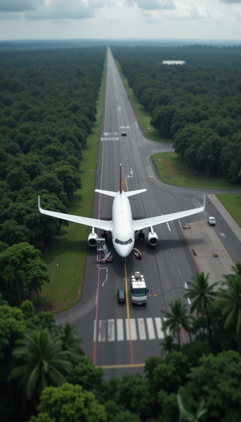 Bender Jibmix Tiltshift Runway Abandoned Jetliner