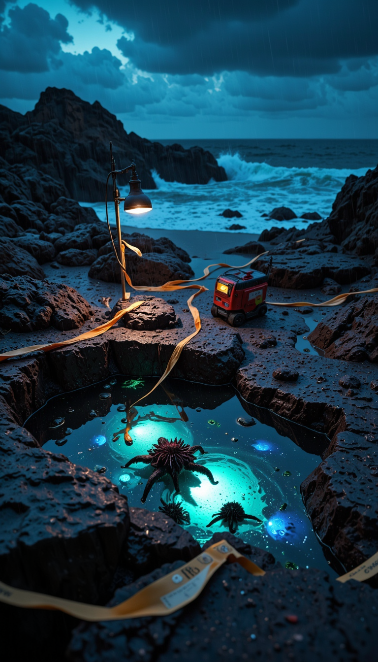 Bender Jibmix Tiltshift Tide Pool At Night Storm