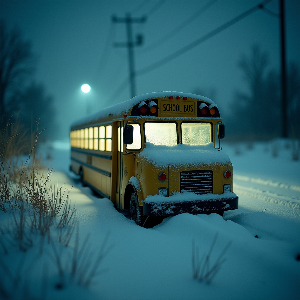 Hal9000 Flux Tiltshift Blizzard School Bus