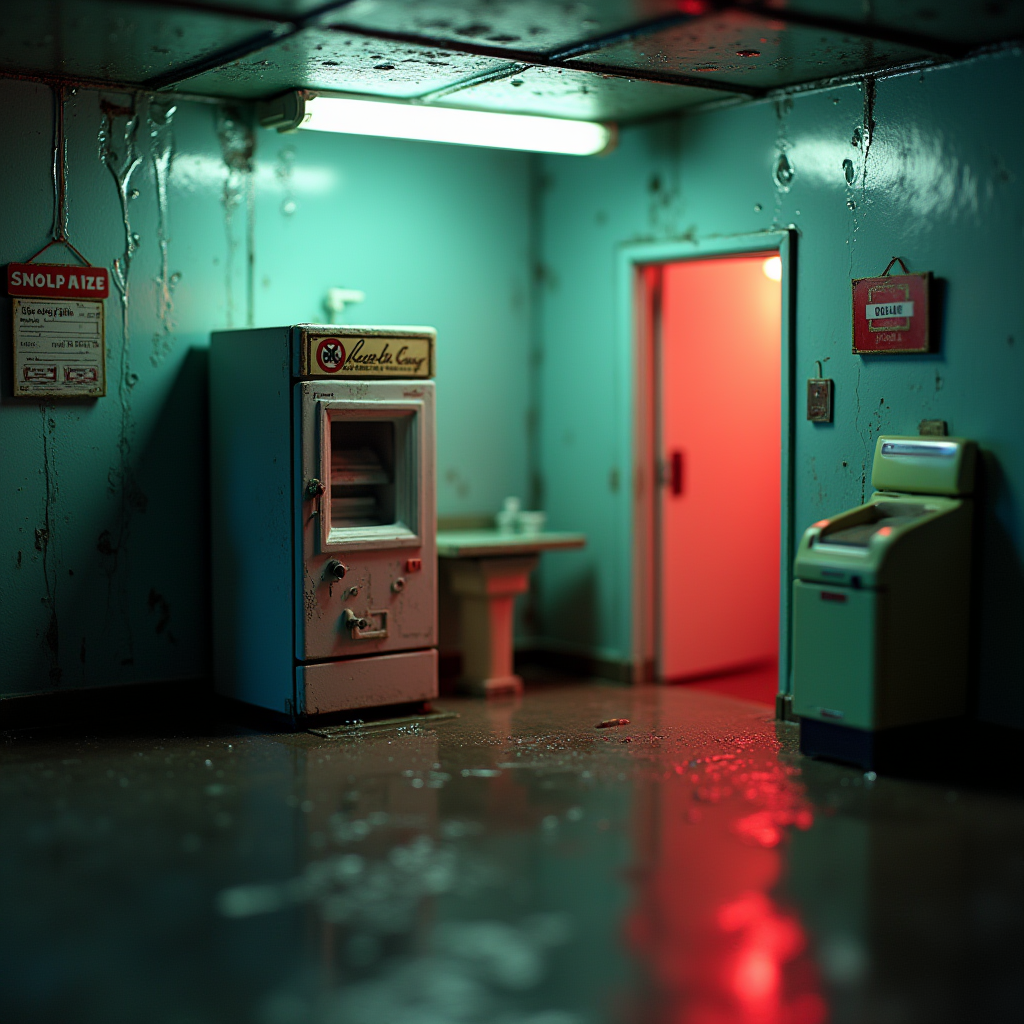 Hal9000 Flux Tiltshift Motel Ice Machine Red Door