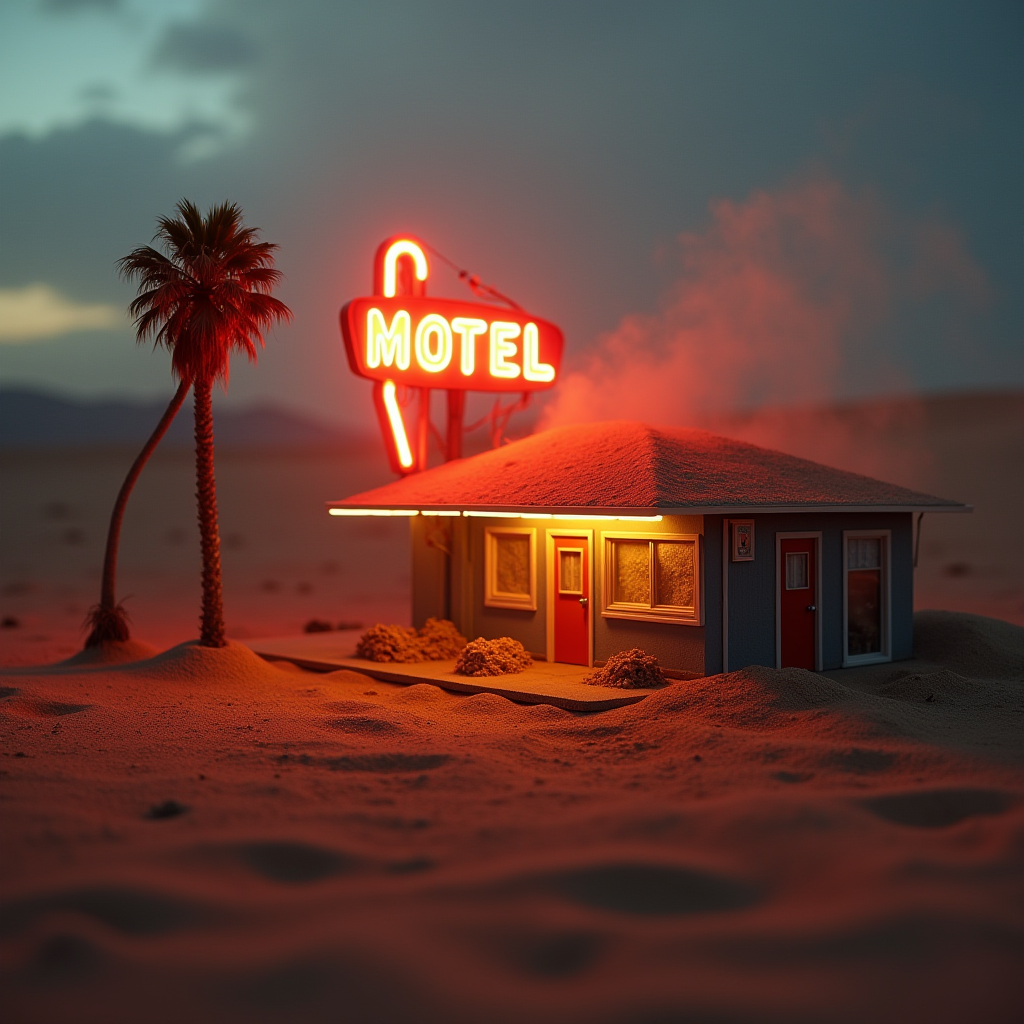 Hal9000 Flux Tiltshift Sandstorm Motel