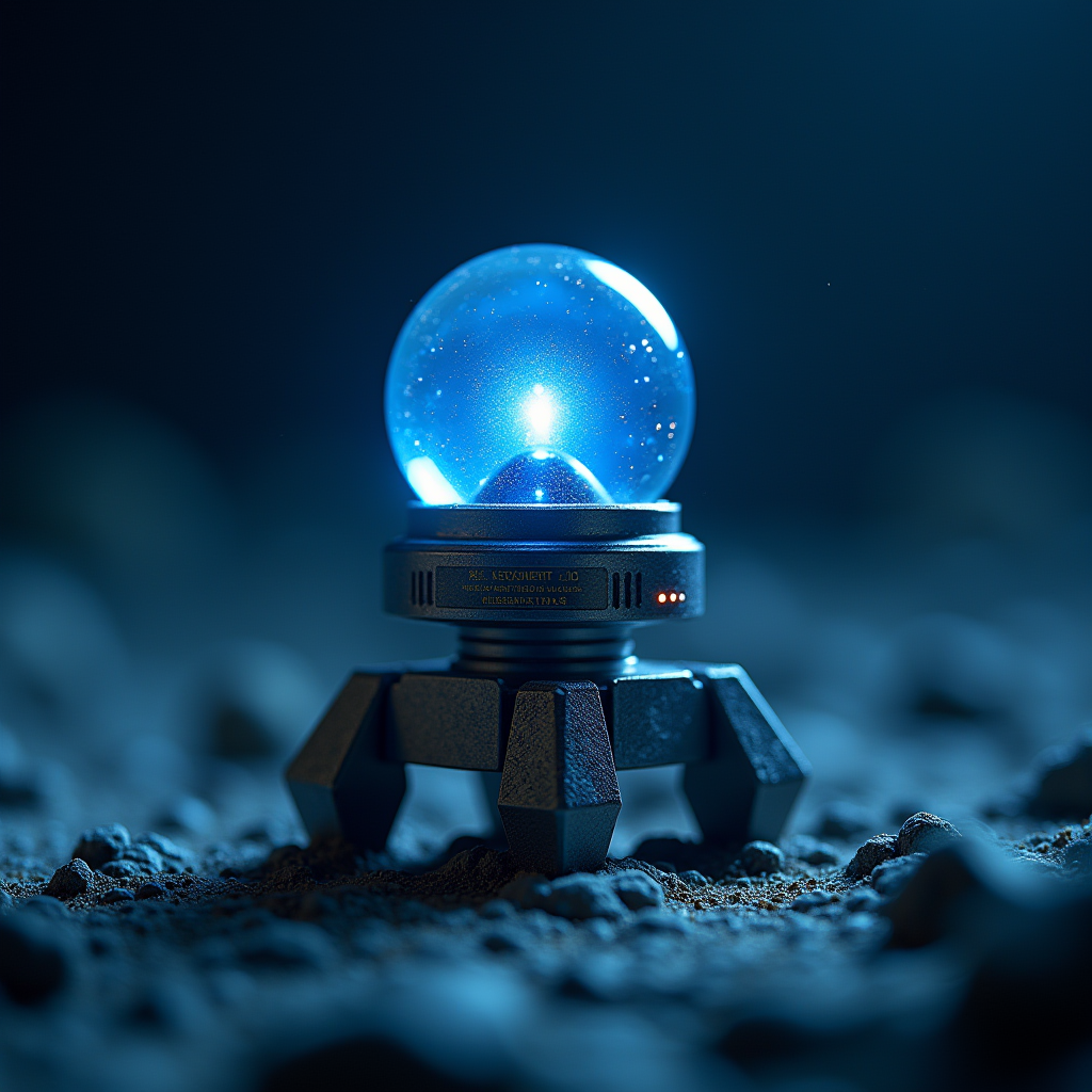 Hal9000 Flux Tiltshift Space Pulsar Beacon Awe Blue Ion