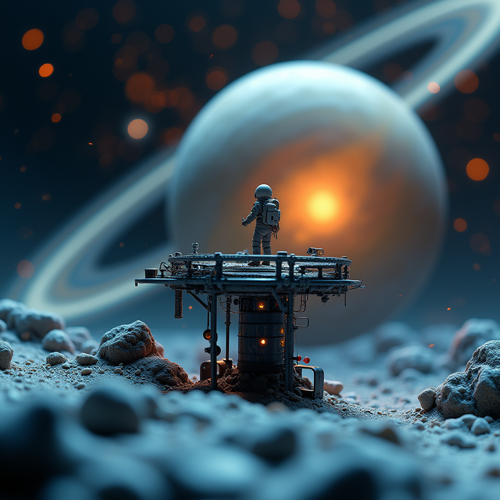 Hal9000 Flux Tiltshift Space Ringed Giant Awe