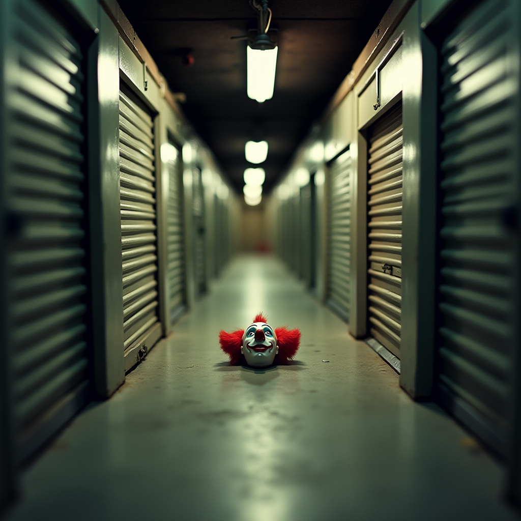Hal9000 Flux Tiltshift Storage Unit Clown Mask