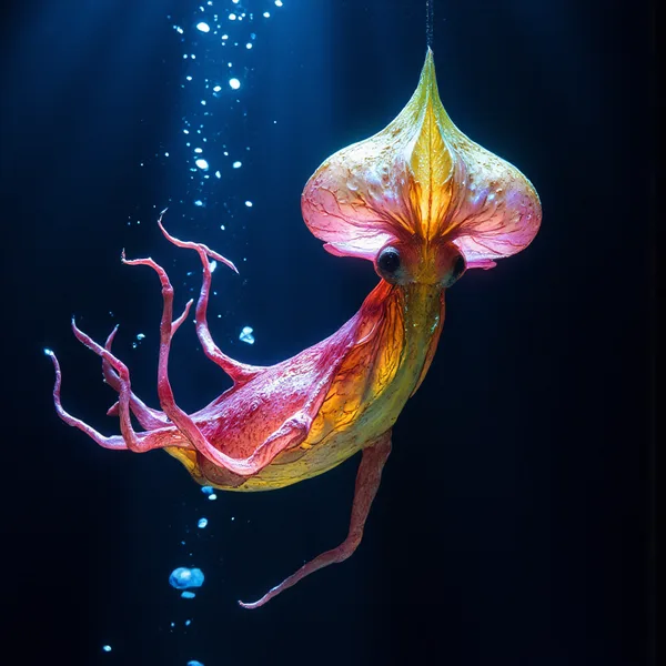 Stained-Glass Vampire Squid