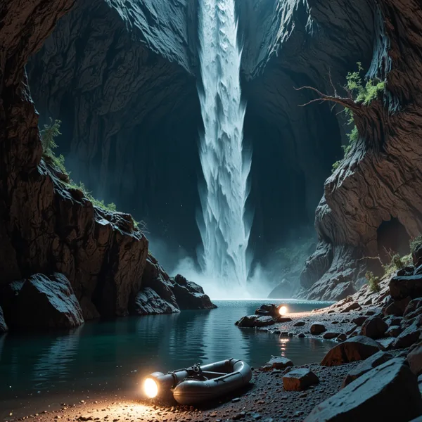 Bender Jibmix Tiltshift Limestone Cave Waterfall